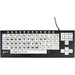 Ablenet VisionBoard 2 Large Key Keyboard Wired Black Print on 1-in/2.5-cm White Keys - Cable Connectivity - USB Interface - Computer - Mac, Windows - Membrane Keyswitch - Black, White