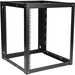 Claytek 12U 800mm Adjustable Wallmount Server Cabinet with 1U Supporting Tray - For Server - 12U Rack Height x 19" Rack Width x 31.50" Rack Depth - Wall Mountable - Black - Cold-rolled Steel (CRS) - 145 lb Maximum Weight Capacity