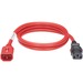 Panduit SmartZone Standard Power Cord - For PDU - 250 V AC / 16 A - Red - 2 ft Cord Length - IEC 60320 C19 / IEC 60320 C20 - 10