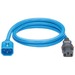 Panduit SmartZone Standard Power Cord - 250 V AC / 10 A - Blue - 10 ft Cord Length - IEC-C14 / IEC-C13 - 10