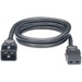 Panduit SmartZone Standard Power Cord - 250 V AC / 16 A - Black - 10 ft Cord Length - IEC-C20 / IEC-C19 - 10