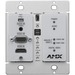 AMX N2300 Series 4K UHD Video Over IP Decor Style Wallplate Encoder with KVM, PoE - 2 Computer(s) - 4K - 4096 x 2160 Maximum Video Resolution - 1 x Network (RJ-45) - 2 x USB - 1 x HDMI - 1 x VGA - Wall Plate