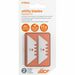 Slice Replacement Ceramic Utility Blades - 2.40" Length - Non-conductive, Non-magnetic, Rust Resistant, Reversible, Non-sparking - Zirconium Oxide - 2 / Pack - White