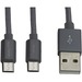 VisionTek USB Data Transfer Cable - 6.56 ft USB Data Transfer Cable - First End: Micro USB - Second End: USB Type A - Dark Gray