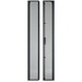 Panduit Split Door - Black - 45U Rack Height - 1 - 82.9" Height x 31.1" Width x 0.8" Depth