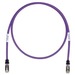 Panduit Cat.6a S/FTP Patch Network Cable - 30 ft Category 6a Network Cable for Network Device - First End: 1 x RJ-45 Network - Male - Second End: 1 x RJ-45 Network - Male - 10 Gbit/s - Patch Cable - Shielding - 26 AWG - Violet - 1