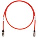 Panduit Cat.6a S/FTP Network Cable - 6.56 ft Category 6a Network Cable - First End: 1 x RJ-45 Network - Male - Second End: 1 x RJ-45 Network - Male - 10 Gbit/s - Patch Cable - Shielding - Red