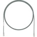 Panduit Cat.6a F/UTP Patch Network Cable - 7.87 ft Category 6a Network Cable for Network Device - First End: 1 x RJ-45 Network - Male - Second End: 1 x RJ-45 Network - Male - Patch Cable - 28 AWG - Clear, International Gray - 1