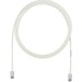 Panduit Cat.6a F/UTP Patch Network Cable - 7.92" Category 6a Network Cable for Network Device - First End: 1 x RJ-45 Network - Male - Second End: 1 x RJ-45 Network - Male - Patch Cable - 28 AWG - Clear, Off White - 48