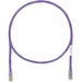 Panduit Cat.5e U/UTP Patch Network Cable - 9.84 ft Category 5e Network Cable for Network Device - First End: 1 x RJ-45 Network - Male - Second End: 1 x RJ-45 Network - Male - Patch Cable - 24 AWG - Violet - 1