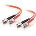 C2G Duplex Fiber Optic Patch Cable - 65.62 ft Fiber Optic Network Cable - First End: 2 x ST - Male - Second End: 2 x ST - Male - Patch Cable - 62.5/125 µm - Orange