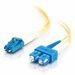 C2G Fiber Jumper - 32.81 ft Fiber Optic Network Cable for Network Device - First End: 2 x LC Network - Male - Second End: 2 x SC Network - Male - Patch Cable - Plenum - 9/125 µm - Yellow