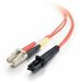 C2G Fiber Jumper - 10 ft Fiber Optic Network Cable - First End: 2 x LC - Male - Second End: 1 x MT-RJ Network - Male - Patch Cable - 62.5/125 µm