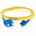 C2G Fiber Optic Patch Duplex Network Cable - 6.56 ft Fiber Optic Network Cable for Network Device - First End: 2 x LC Network - Male - Second End: 2 x SC Network - Male - Patch Cable - Standard Non-rated - Yellow - TAA Compliant