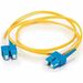 C2G Fiber Optic Patch Duplex Network Cable - 3.28 ft Fiber Optic Network Cable for Network Device - First End: 2 x SC Network - Male - Second End: 2 x SC Network - Male - Patch Cable - Standard Non-rated - Yellow - TAA Compliant
