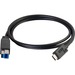 C2G 6ft (1.8m) USB 3.0 (USB 3.1 Gen 1) USB-C to USB-B Cable M/M - Black - 6 ft USB-C/USB-B Data Transfer Cable for Hub, Hard Drive, Computer, Tablet, Notebook, Dock - First End: 1 x USB 3.1 (Gen 1) Type C - Male - Second End: 1 x USB 3.1 (Gen 1) Type B - 