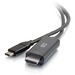 C2G 3ft USB C to HDMI Cable - USB Type-C to HDMI Adapter Cable - 4K - M/M - 3 ft HDMI/USB A/V Cable for Audio/Video Device, HDTV, Projector - First End: 1 x HDMI Digital Audio/Video - Male - Second End: 1 x USB Type C - Male - Supports up to 3840 x 2160 -