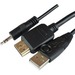 Raritan 6 Feet (1.8m) KVM Dual Link Combo Cable, HDMI+USB+Audio - 6 ft HDMI/Mini-phone/USB KVM Cable for Audio/Video Device, KVM Switch - First End: 1 x HDMI Digital Audio/Video - Male, 1 x Mini-phone Audio - Male, 1 x USB - Male