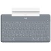 Logitech Keys-To-Go Keyboard - Wireless Connectivity - Bluetooth Home, App Switch, Search, Screenshot, Previous Track/Rewind, Play/Pause, Next Track/Fast-forward, Mute, Volume Up, Volume Down, Bluetooth Pair, ... Hot Key(s) - iPad, iPhone, Apple TV - iOS 