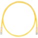Panduit Cat.6 U/UTP Patch Network Cable - 19.69 ft Category 6 Network Cable for Network Device - First End: 1 x RJ-45 Network - Male - Second End: 1 x RJ-45 Network - Male - Patch Cable - 24 AWG - Clear, Yellow - 1