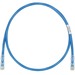 Panduit Cat.6 U/UTP Patch Network Cable - 22.97 ft Category 6 Network Cable for Network Device - First End: 1 x RJ-45 Network - Male - Second End: 1 x RJ-45 Network - Male - Patch Cable - 24 AWG - Clear, Blue - 1