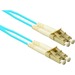 ENET Fiber Optic Duplex Network Cable - 32 ft Fiber Optic Network Cable for Network Device - First End: 2 x LC Network - Male - Second End: 2 x LC Network - Male - 10 Gbit/s - 50/125 µm - Aqua