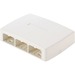 PanNet Mini-Com CBXQ6WH-A Mounting Box - 6 x Total Number of Socket(s) - White - Acrylonitrile Butadiene Styrene (ABS)