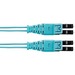 Panduit Fiber Optic Duplex Patch Network Cable - 95.14 ft Fiber Optic Network Cable for Network Device - First End: 2 x LC Network - Male - Second End: 2 x LC Network - Male - Patch Cable - Aqua - 1