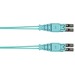 Panduit Fiber Optic Duplex Patch Network Cable - 72.18 ft Fiber Optic Network Cable for Network Device - First End: 2 x LC Network - Male - Second End: 2 x LC Network - Male - Patch Cable - Aqua - 1