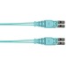 Panduit Fiber Optic Duplex Patch Network Cable - 98.43 ft Fiber Optic Network Cable for Network Device - First End: 2 x LC Network - Male - Second End: 2 x LC Network - Male - Patch Cable - Aqua - 1