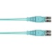 Panduit Fiber Optic Duplex Patch Network Cable - 32.81 ft Fiber Optic Network Cable for Network Device - First End: 2 x LC Network - Male - Second End: 2 x LC Network - Male - Patch Cable - Aqua - 1