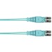 Panduit Fiber Optic Duplex Network Cable - 16.40 ft Fiber Optic Network Cable for Network Device - First End: 2 x LC Network - Male - Second End: 2 x LC Network - Male - Patch Cable - Aqua - 1