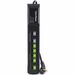 CyberPower HT705GR Advanced Power Strips 7 - Outlet Surge with 1500 J - Clamping Voltage 500V, 8 ft, NEMA 5-15P, Right Angle - 45° Offset, 15 Amp, EMI/RFI Filtration, Black, Lifetime Warranty