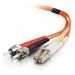 C2G 1m LC-ST 62.5/125 Duplex Multimode OM1 Fiber Cable - Orange - 3ft - 1m LC-ST 62.5/125 Duplex Multimode OM1 Fiber Cable - Orange - 3ft