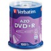 Verbatim 95098 DVD Recordable Media - DVD+R - 16x - 4.70 GB - 100 Pack Spindle - 120mm - 2 Hour Maximum Recording Time