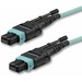 StarTech.com 10m 30 ft MPO / MTP Fiber Optic Cable - Plenum-Rated MTP to MTP Cable - OM3, 40G MPO Cable - Push/Pull-Tab - MPO MTP Cable - 32.80 ft Fiber Optic Network Cable for Patch Panel, Switch, Network Device, Server, Router, Media Converter, Hub - Fi