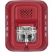 Bosch SS-P2RL Wall Horn/Strobe, 2-Wire, Red - Wired - 33 V DC - 88 dB(A) - Audible, Visual - Wall Mountable - Red