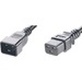 Panduit Standard Power Cord - For PDU, Rack Cabinet, Network Device - 250 V AC / 16 A - Black - 4 ft Cord Length - IEC 60320 C19 / IEC 60320 C20 - 10