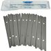 Ettore 4" Replacement Blades - 4" Length - Carbide Steel - 10 / Pack - Steel Gray