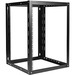 Claytek 15U 800mm Adjustable Wallmount Server Cabinet with 1U Supporting Tray - For Server - 15U Rack Height x 19" Rack Width x 31.50" Rack Depth - Wall Mountable - Black - Cold-rolled Steel (CRS), SPCC - 145 lb Maximum Weight Capacity