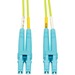 Eaton Tripp Lite Series 100G Duplex Multimode 50/125 OM5 LSZH Fiber Optic Cable (LC/LC), Lime Green, 5 m - Fiber Optic for Network Device - 12.50 GB/s - Patch Cable - 16.40 ft - 2 x LC Male Network - 2 x LC Male Network - 50/125 µm - Lime Green