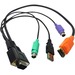 Lantronix Cable for Spider Duo-PS/2, Computer Input, Standard 21.6" - 1.80 ft KVM Cable - First End: 1 x 15-pin HD-15 - Male - Second End: 2 x Mini-DIN (PS/2) - Male, 1 x USB Type A - Male, 1 x HDMI Digital Audio/Video - Male