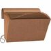Business Source Letter Recycled Expanding File - 8 1/2" x 11" - 21 Pocket(s) - Brown - 30% Recycled - 1 Each