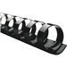 GBC CombBind 19-ring Binding Spines - 3/8" Diameter - 60 x Sheet Capacity - 19 x Rings - Round - Black - Plastic - 100 / Box