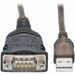 Eaton Tripp Lite Series USB to RS485/RS422 FTDI Serial Adapter Cable with COM Retention (USB-A to DB9 M/M), 30-in. (76.2 cm) - 2 ft Serial/USB Data Transfer Cable for Printer, Scanner, Surveillance Camera, Card Reader - First End: 1 x USB 2.0 Type A - Mal
