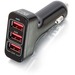 Legrand Smart 3-Port USB Car Charger, 4.8A Output - 12 V DC, 24 V DC Input - 5 V DC/4.80 A Output