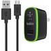 Belkin Universal Home Charger with Micro USB ChargeSync Cable (12 Watt/ 2.4 Amp) - 12 W - 5 V DC/2.40 A Output