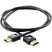 Kramer Ultra-Slim Flexible High-Speed HDMI Cable with Ethernet - 1 ft HDMI A/V Cable for Audio/Video Device, DVD Player, Set-top Box, Monitor, Plasma, HDTV - First End: 1 x 19-pin HDMI Type A Digital Audio/Video - Male - Second End: 1 x 19-pin HDMI Type A