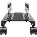 IO Crest Slim PC or UPS Metal Floor Stand with Adjustable Width and Caster Wheels - 7" Width - Floor - Metal