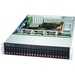 Supermicro SuperChassis 216BE1C4-R1K23LPB - Rack-mountable - Black - 2U - 24 x Bay - 3 x 3.15" x Fan(s) Installed - 1200 W - Power Supply Installed - EATX, ATX, EE-ATX Motherboard Supported - 8 x Fan(s) Supported - 24 x External 2.5" Bay - 7x Slot(s)